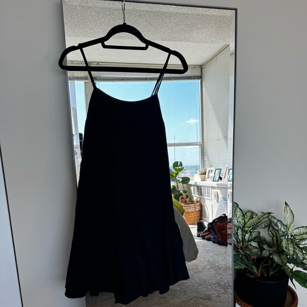 Black target dress